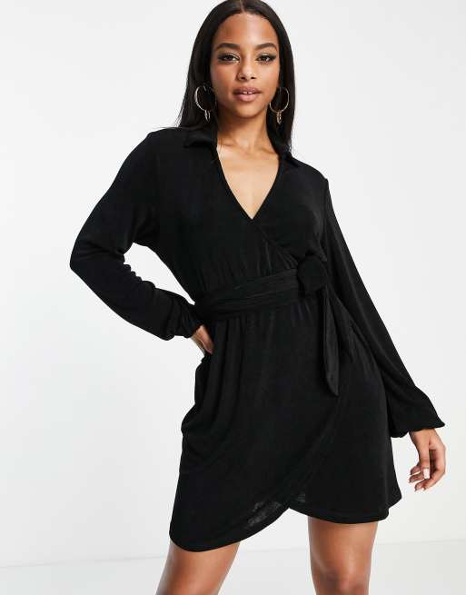 Black tie 2025 wrap dress