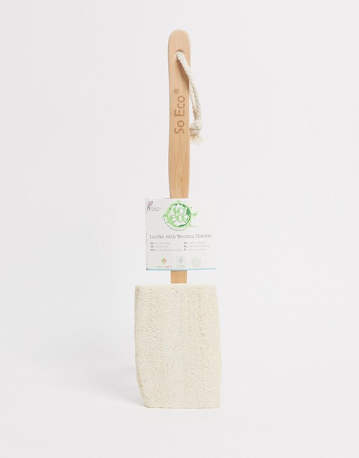 So Eco Flat Loofah with Wooden Handle