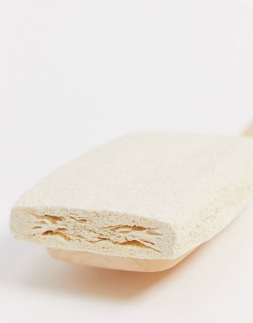 So Eco – Płaska gąbka luffa na drewnianej rączce, 2 z 4