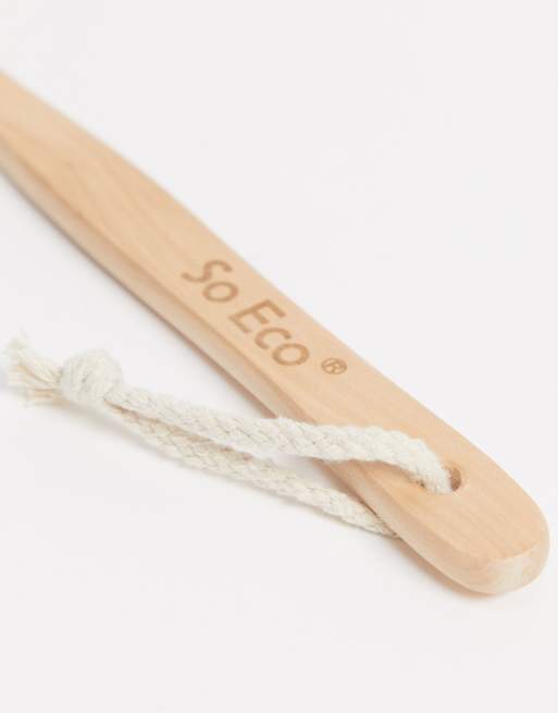 So Eco - Platte luffa met houten hendel, 4 van 4