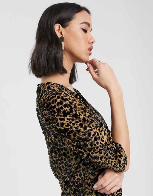 Soaked in luxury leopard hot sale dress