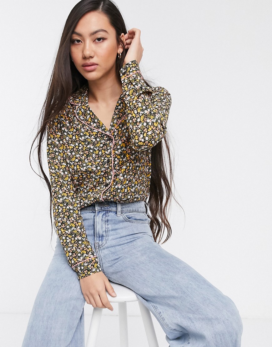 Soaked In Luxury floral shirt co-ord-Multi