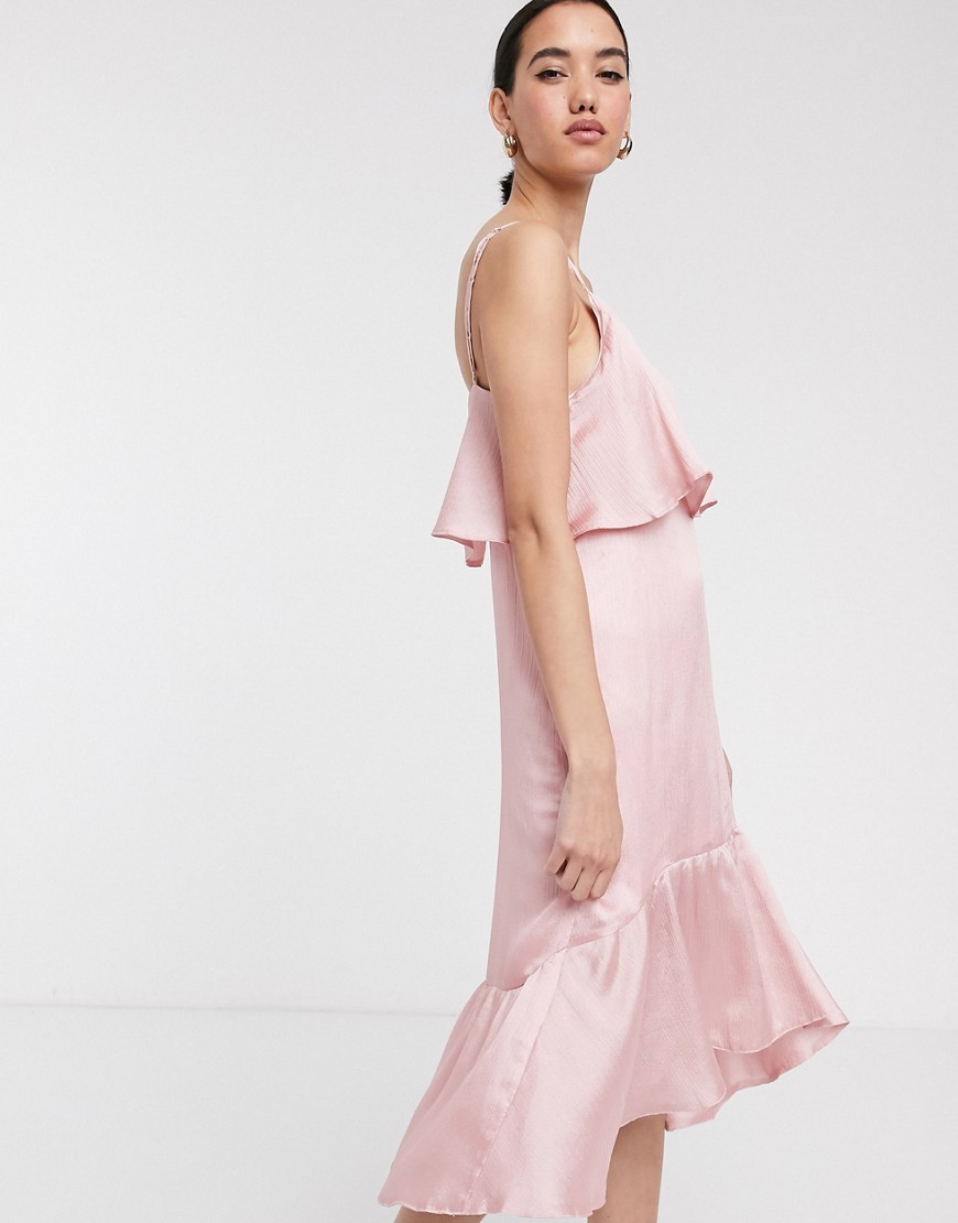 Soaked In Luxury - Halflange jurk met verlaagde zoom-Roze