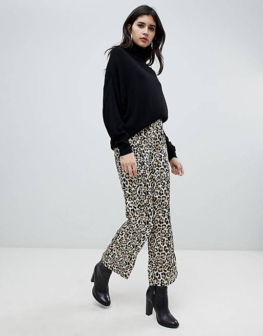 Soaked In Luxury leopard print loose pants