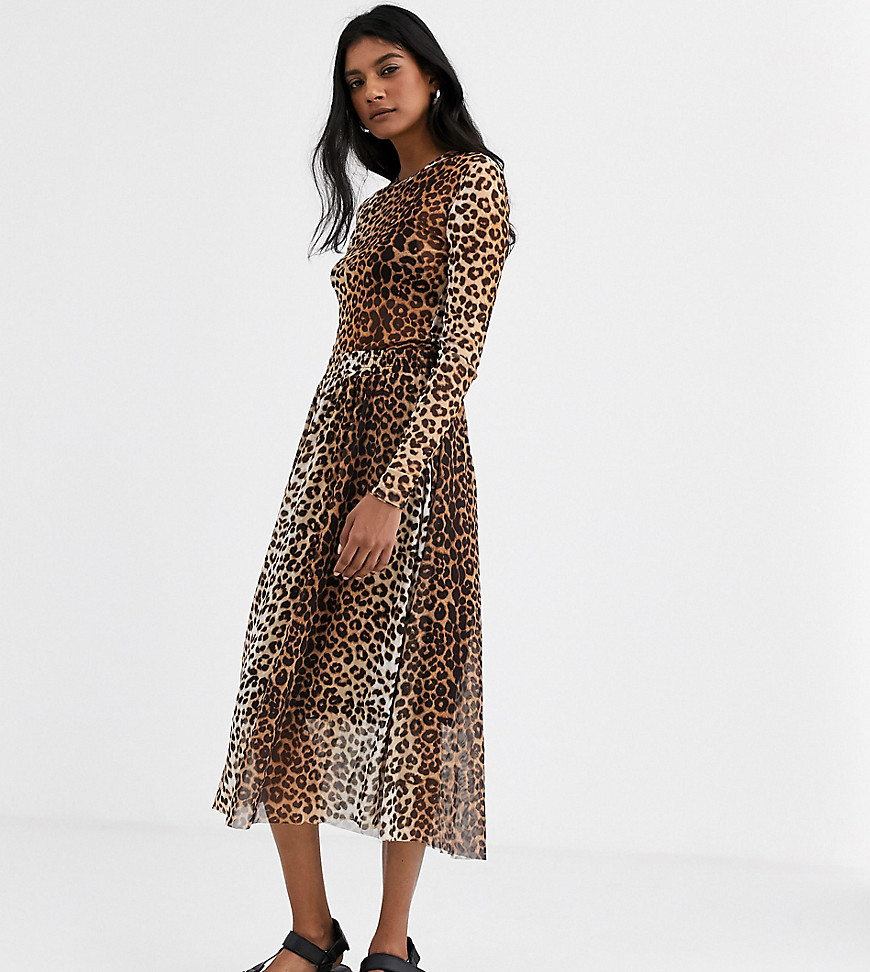Soaked In Luxury leopard print skirt-Multi