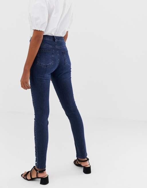 Womens jeans 2024 with pearls