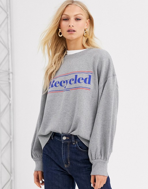 Soaked In Luxury recycled logo sweatshirt