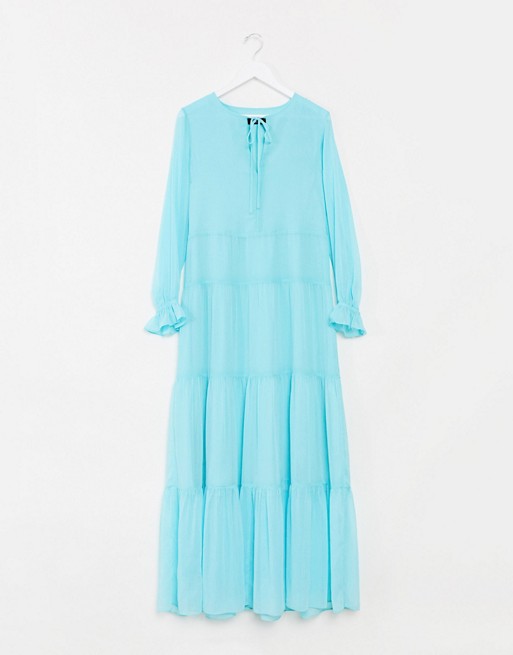 Soaked In Luxury tiered maxi dress
