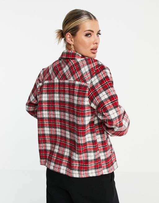 Sobrecamisa cuadros roja hotsell
