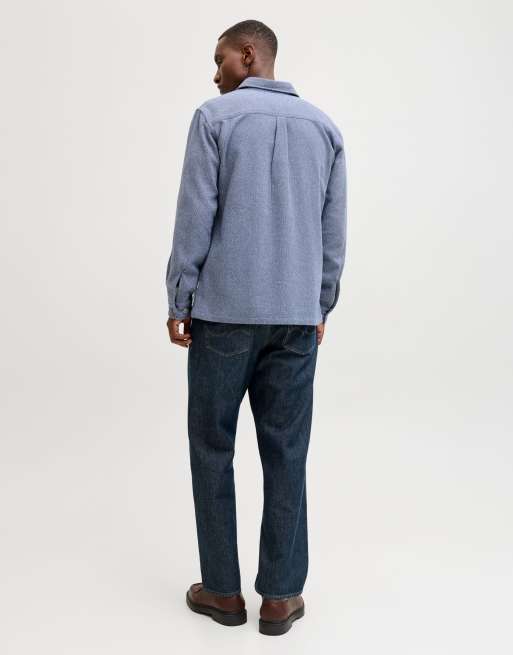 Sobrecamisa azul añil envejecido de Jack & Jones, 2 de 6