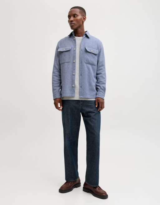 Sobrecamisa azul añil envejecido de Jack & Jones, 3 de 6