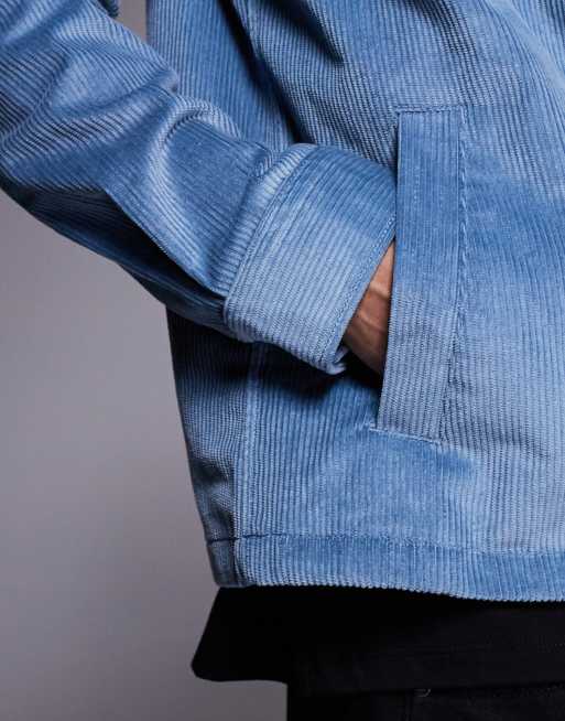 Sobrecamisa azul medio extragrande de pana de HUGO Red, 5 de 5