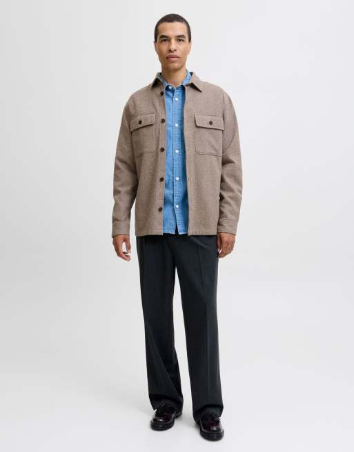 Sobrecamisa color blanco nube de Jack & Jones, 2 de 7
