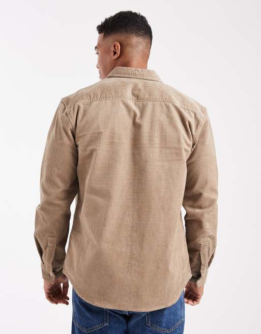 Sobrecamisa color piedra de pana gofrada de New Look, 3 de 5