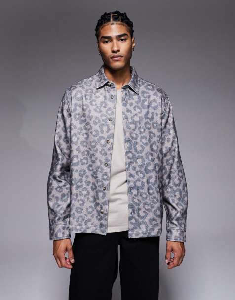 Sobrecamisa con estampado de leopardo de franela de ASOS DESIGN - view 1