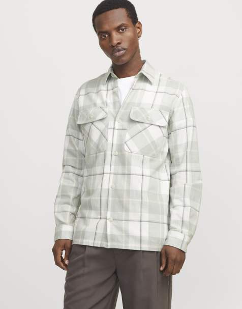 Sobrecamisa gris aguamarina de Jack & Jones - view 1