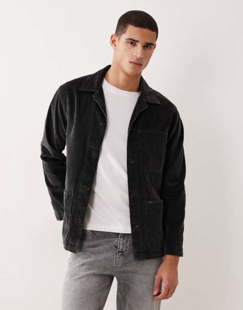 Sobrecamisa gris carbón con cremallera delantera de pana Osbars de Polo Ralph Lauren - view 1