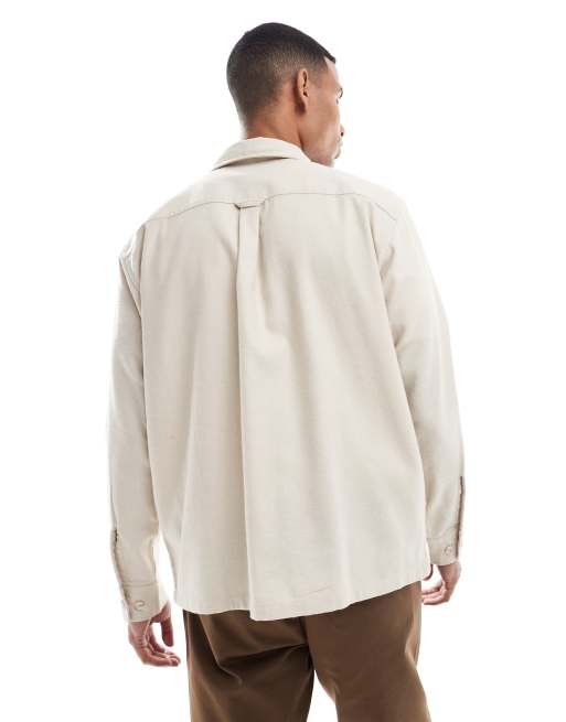 Sobrecamisa gris con acabado cepillado de Jack & Jones, 3 de 5