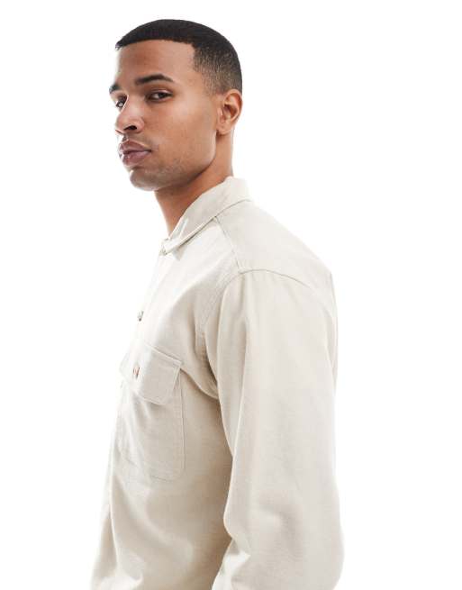 Sobrecamisa gris con acabado cepillado de Jack & Jones, 4 de 5
