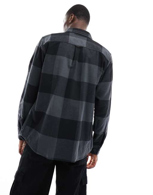 Sobrecamisa gris oscuro extragrande a cuadros Buffalo de Jack & Jones , 4 de 4