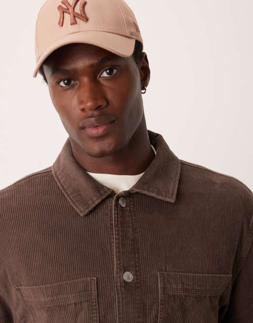 Sobrecamisa marrón lavado de pana de Abercrombie & Fitch, 4 de 4