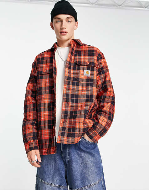 Sobrecamisa naranja a cuadros Arden de Carhartt WIP - view 1