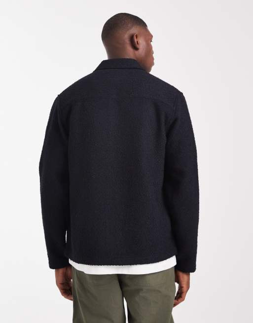 Sobrecamisa texturizada en negro de ASOS DESIGN, 3 de 5
