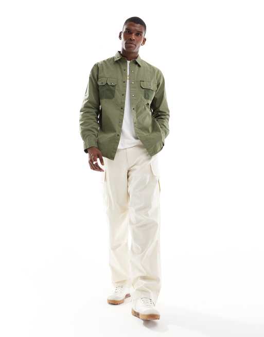 Sobrecamisa verde oliva de nailon y algodón de Polo Ralph Lauren, 4 de 4
