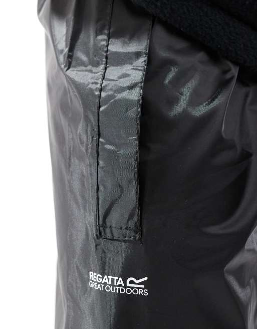 Sobrepantalón negro impermeable para hombre Stormbreak de Regatta, 4 de 5