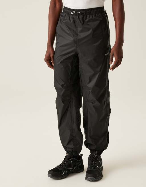 Sobrepantalones impermeables negros transpirables plegables Active de Regatta, 3 de 4