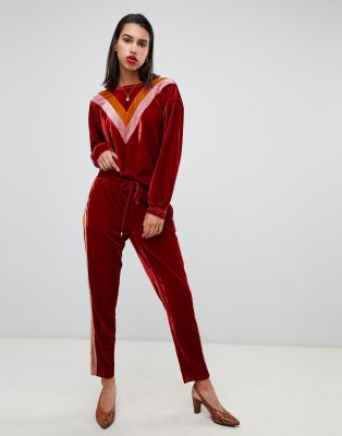 velvet sweater and pants