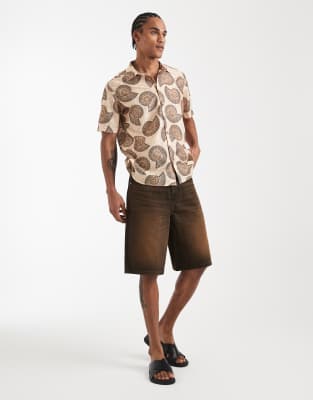 Sol Beach Beach Shirt In Brown