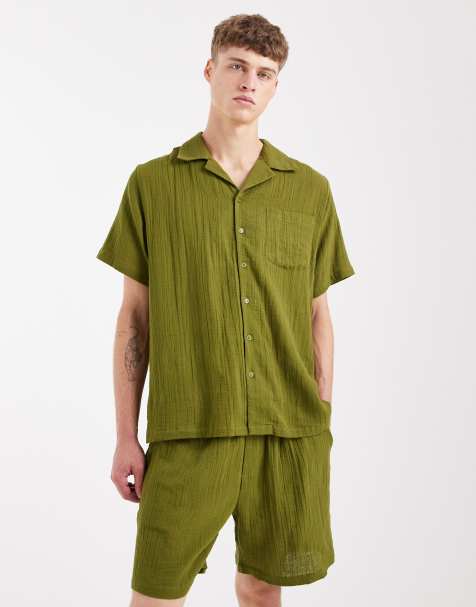 Sol Beach beach short co-ord in green