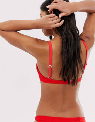 red underwire bikini