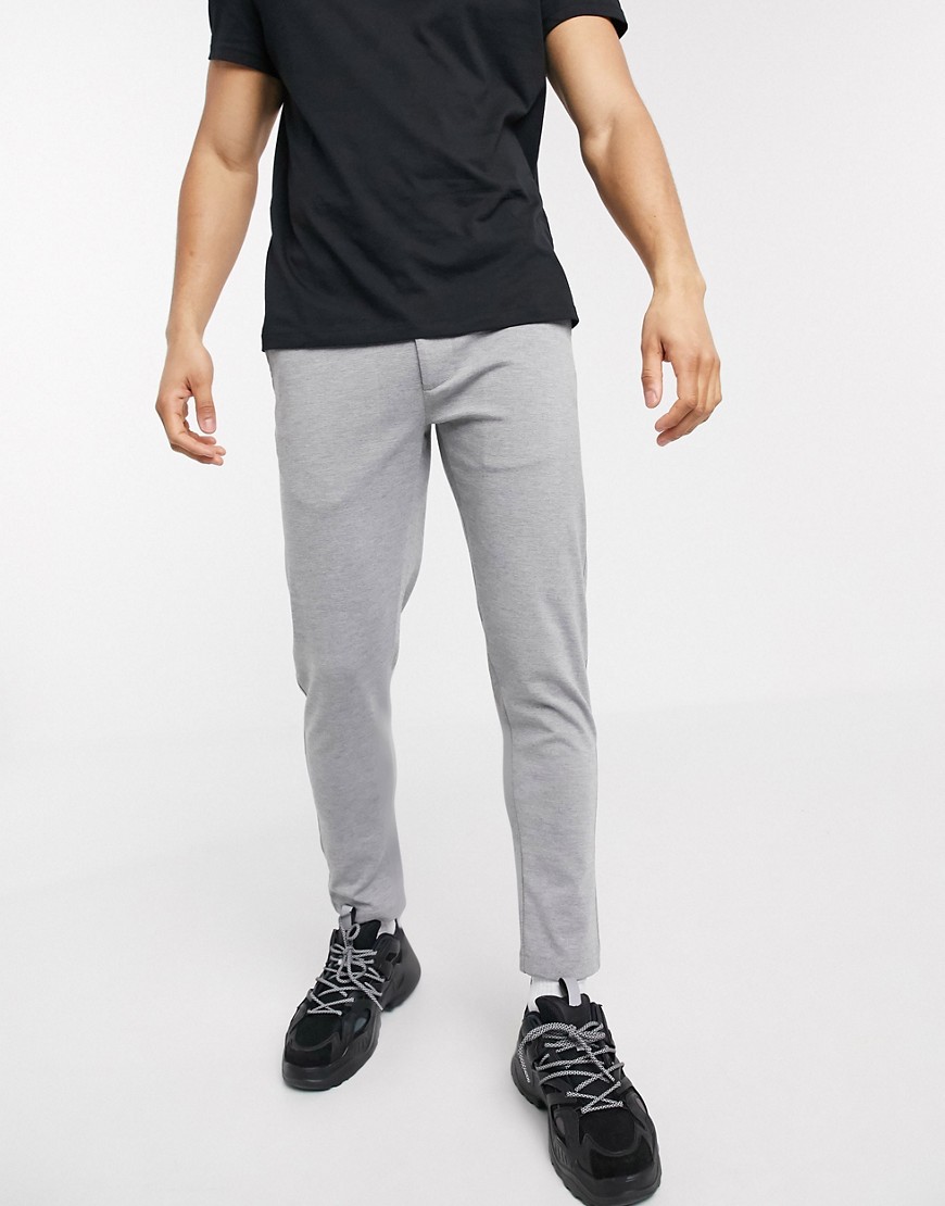 Solid trousers in grey