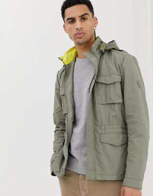 utility hooded jacket