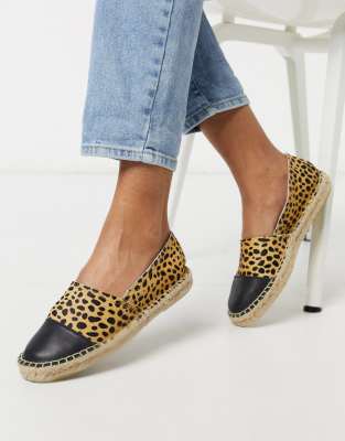 asos leopard espadrilles