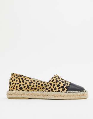 asos leopard espadrilles