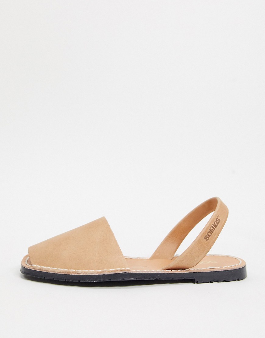 Solillas leather menorcan sandals in tan