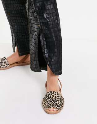 solillas sandals leopard