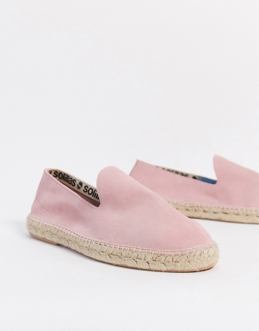 Solillas suede espadrille sandals in pink