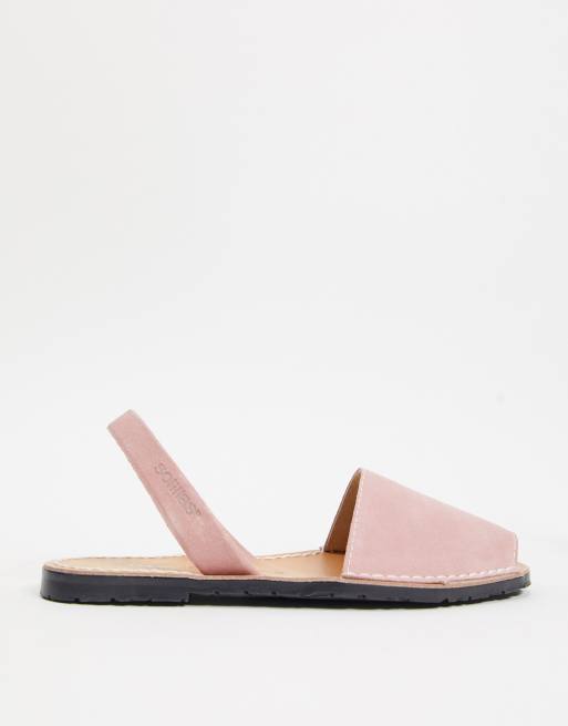 Solillas suede menorcan sandals in pink | ASOS