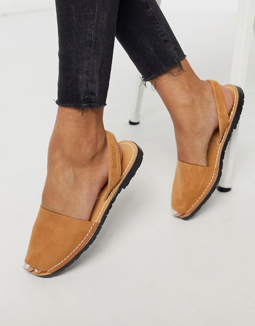 Solillas tan leather Menorcan sandals