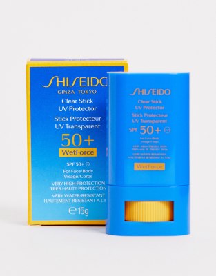 фото Солнцезащитное средство shiseido suncare clear uv wetforce spf50+ 15 г-бесцветный