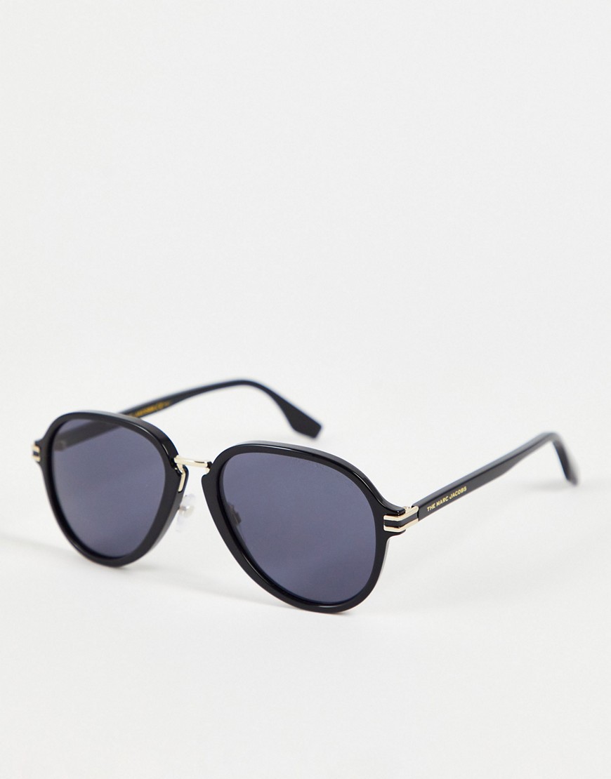 фото Солнцезащитные очки-авиаторы черного цвета marc jacobs 534/s-черный