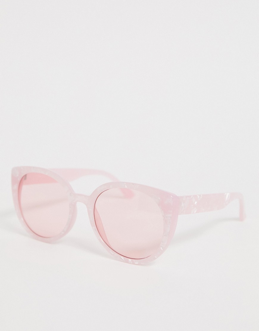 фото Солнцезащитные очки \"кошачий глаз\" asos design-розовый