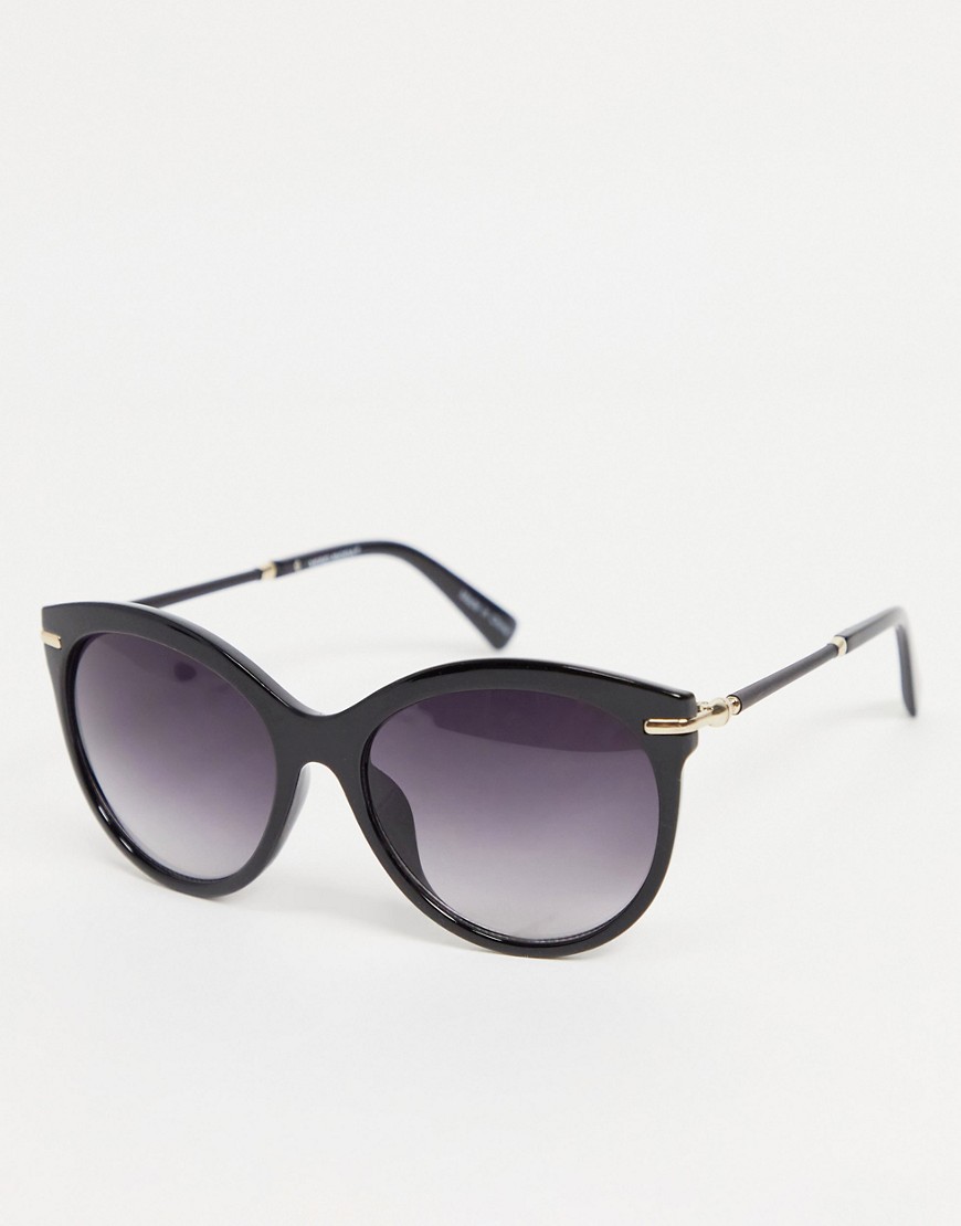 фото Солнцезащитные очки «кошачий глаз» черного цвета vero moda-черный цвет