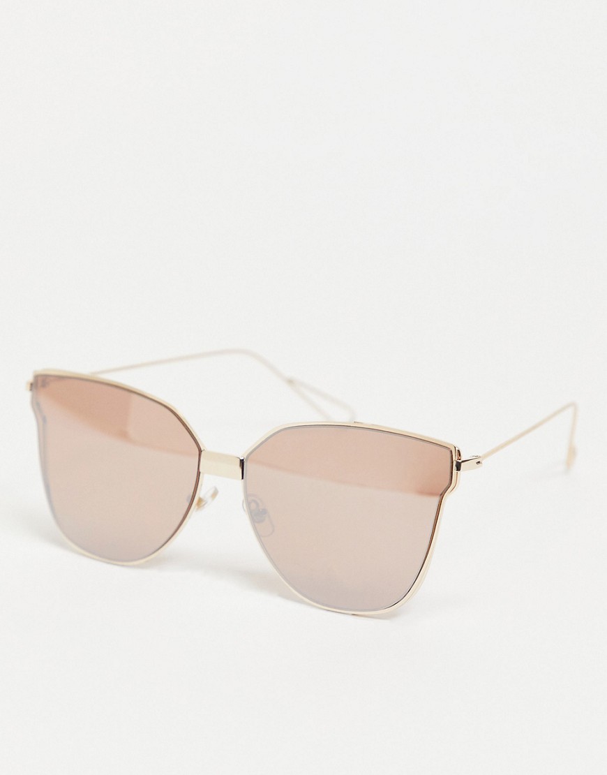 фото Солнцезащитные очки «кошачий глаз» цвета розового золота south beach-золотистый