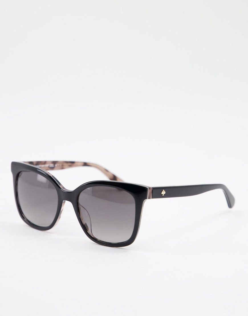 Солнцезащитные очки с квадратными линзами Kate Spade-Черный цвет