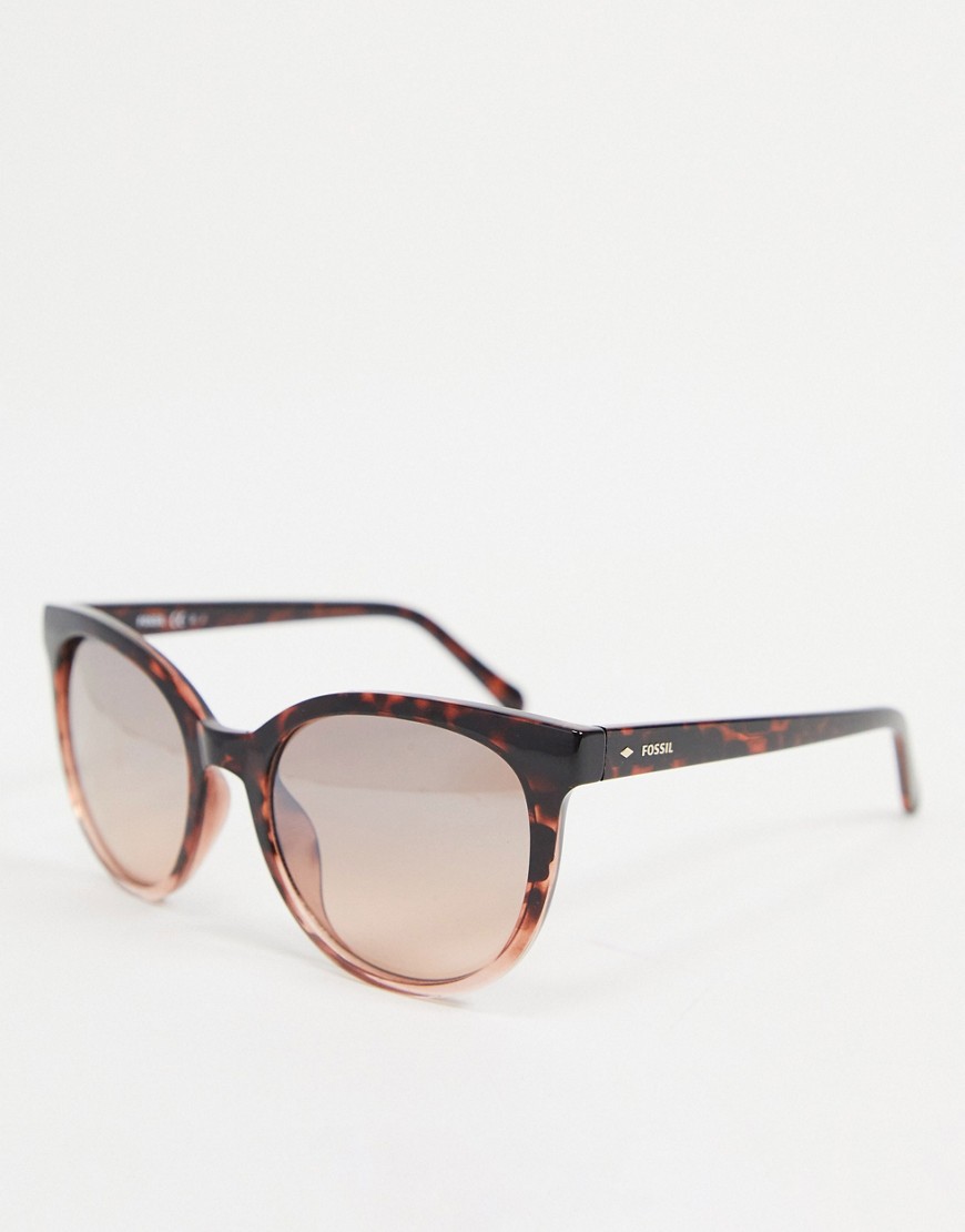 фото Солнцезащитные очки с леопардовым дизайном fossil 3094/s-коричневый
